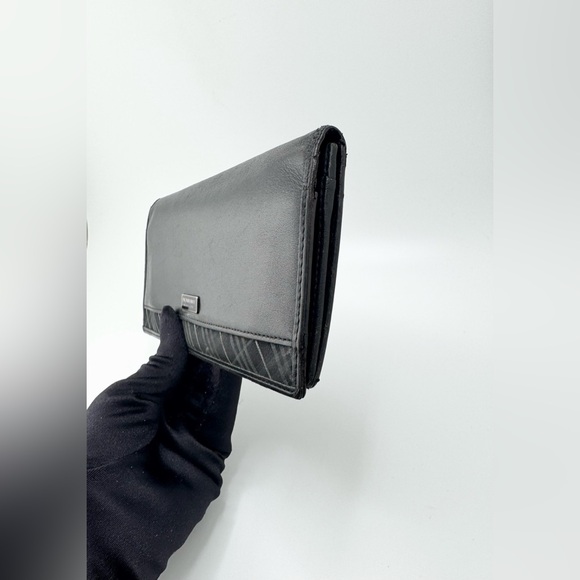 Burberry Black Label Long Wallet with Silver Hardware - Picture 5 of 14